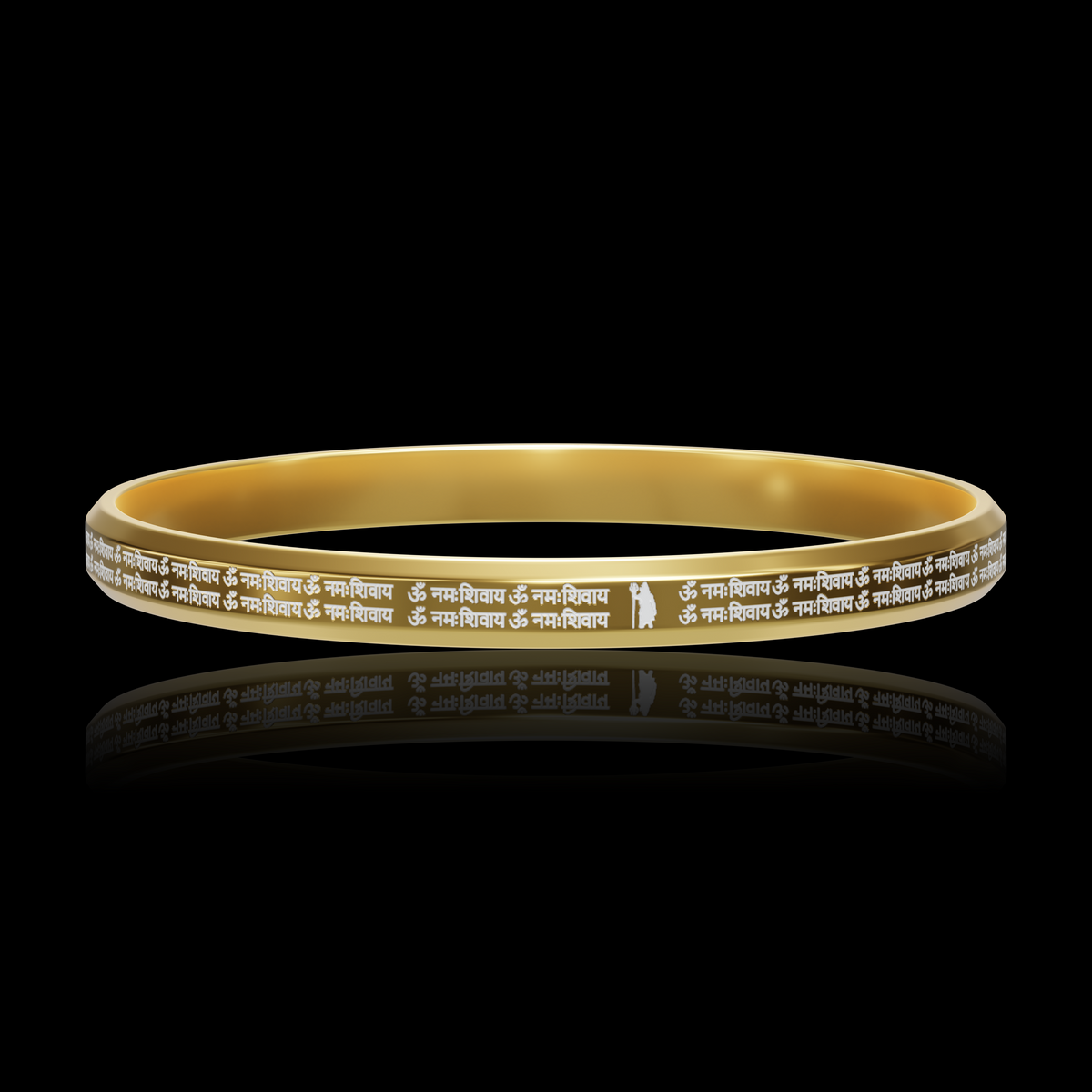 Om Namah Shivay Gold Kada
