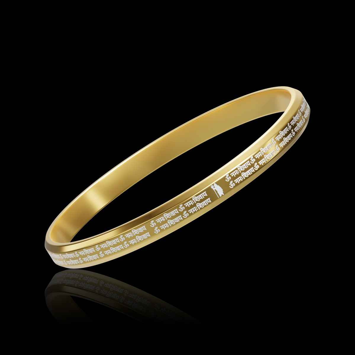 Om Namah Shivay Gold Kada