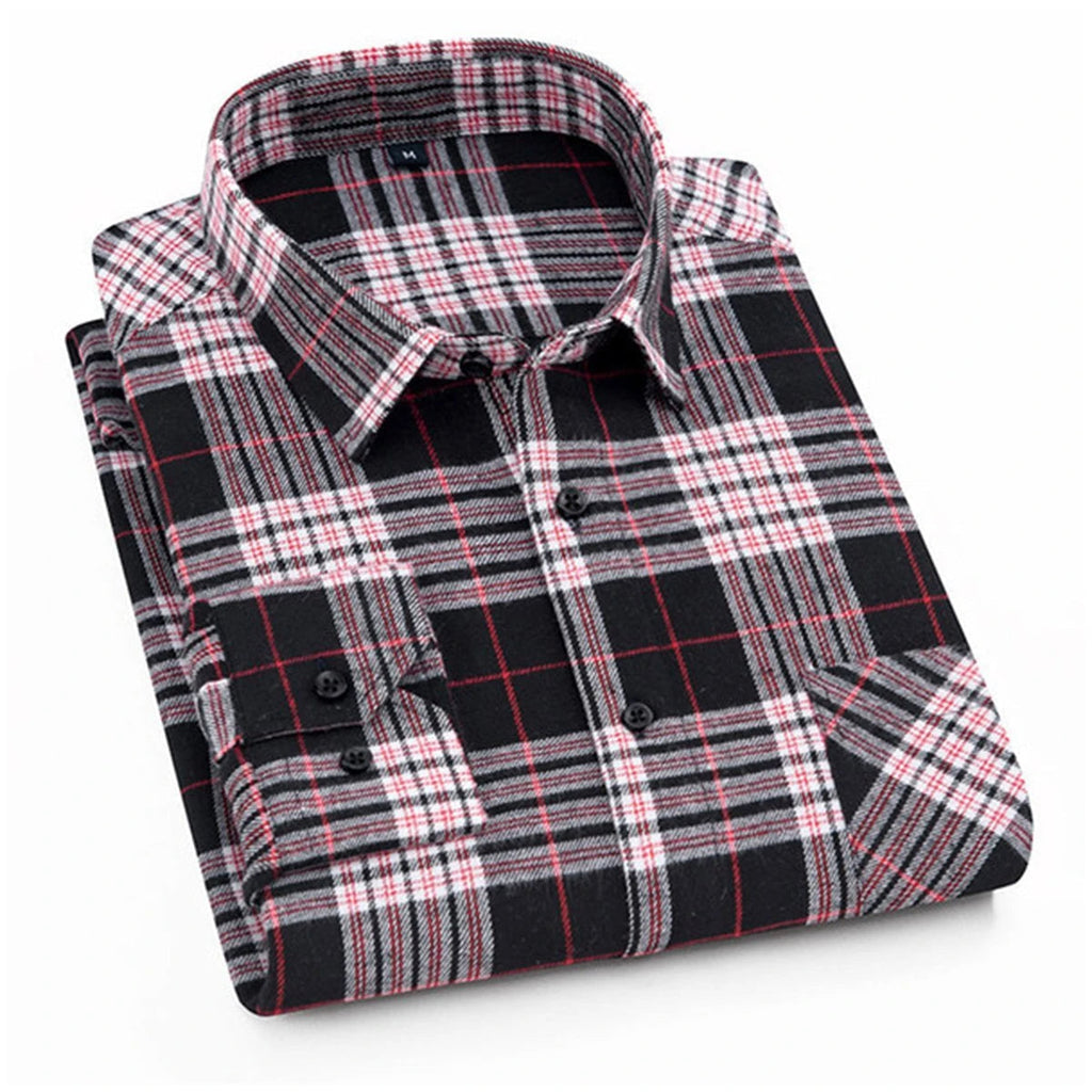 Casual Check Loose Shirts for Men's
