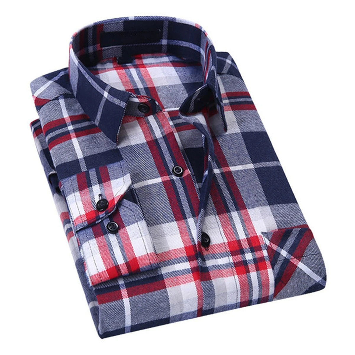 Casual Check Loose Shirts for Men's