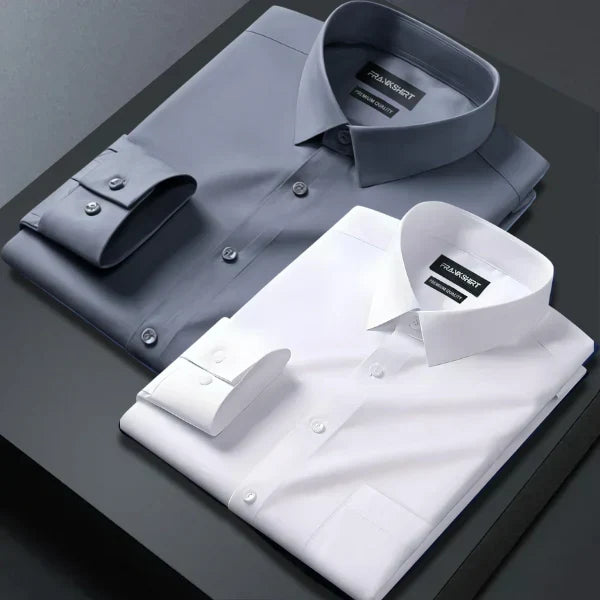 Pack of 2 Premium Cotton Shirt for Man (Dark Grey and White)