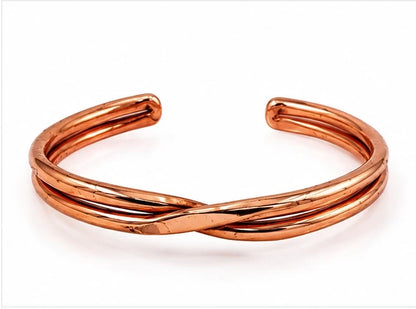 Cross Copper Kada for Men & Women – Ayurvedic Copper Bracelet