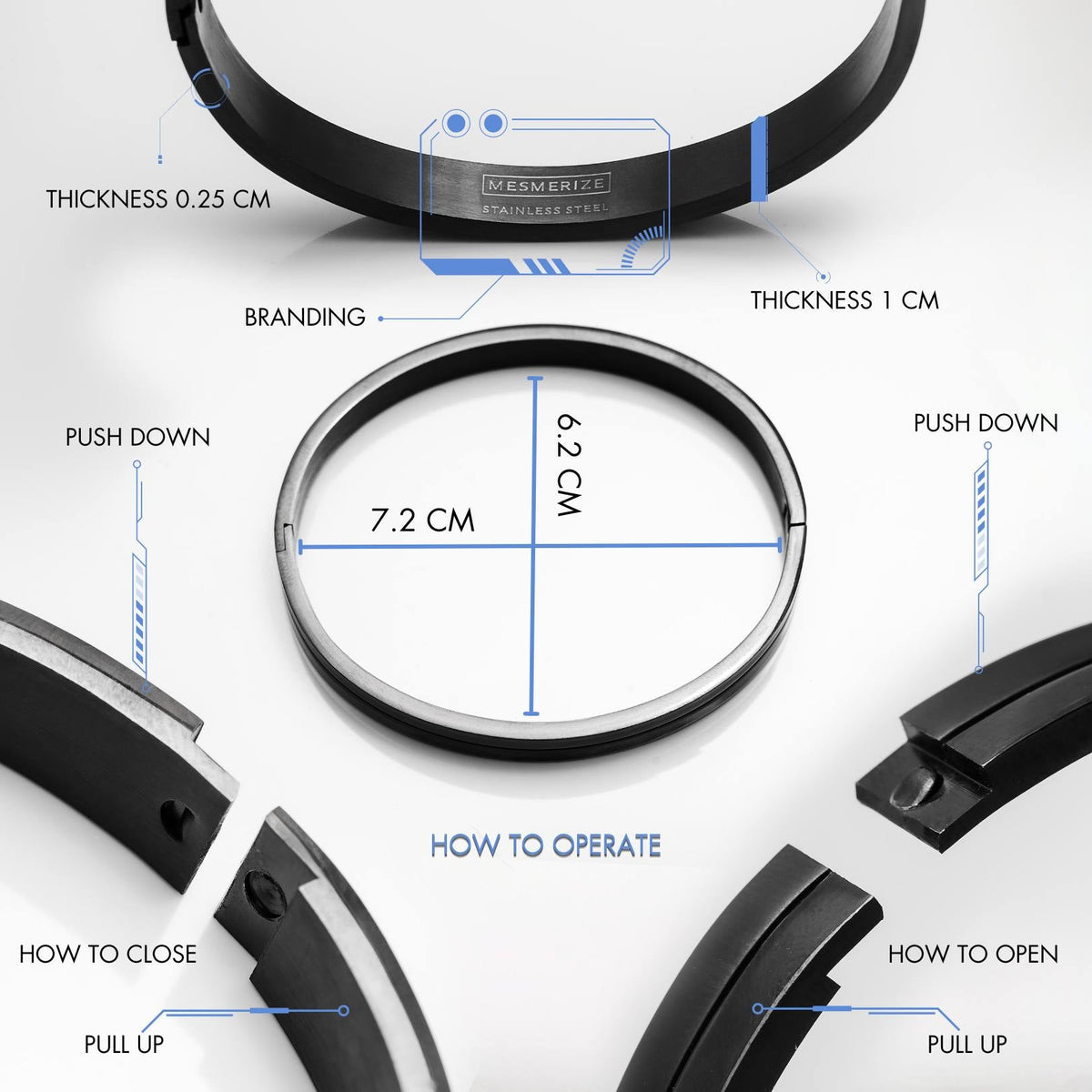 Octavian Oval Kada Bracelet