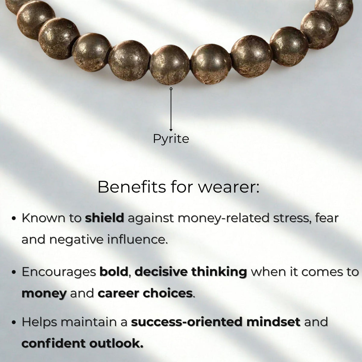 Money Magnet Pyrite Natural Stone Bracelet