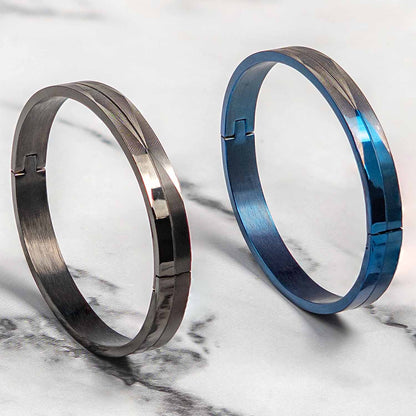 Quad Prism Oval Kada Bracelet