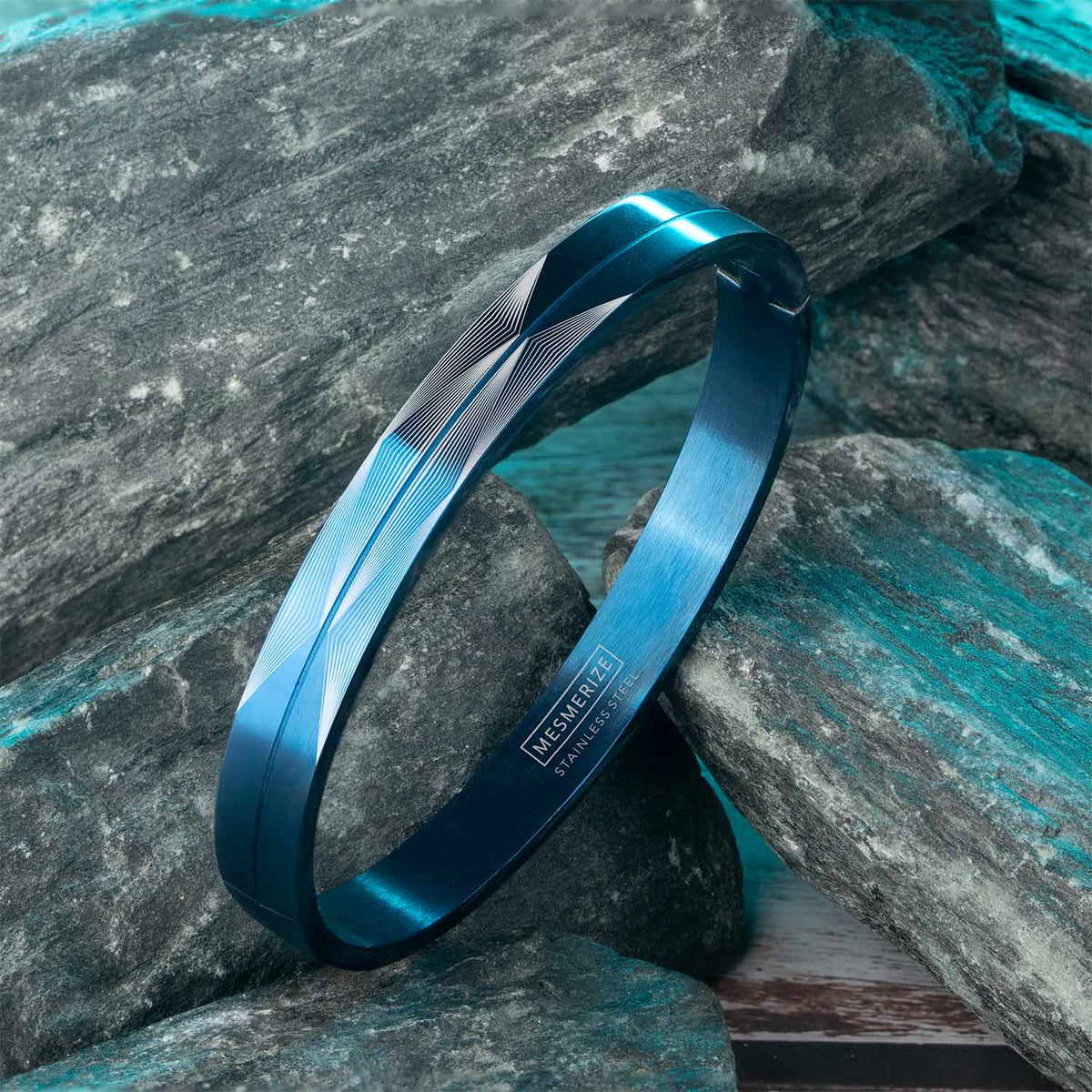 Quad Prism Oval Kada Bracelet