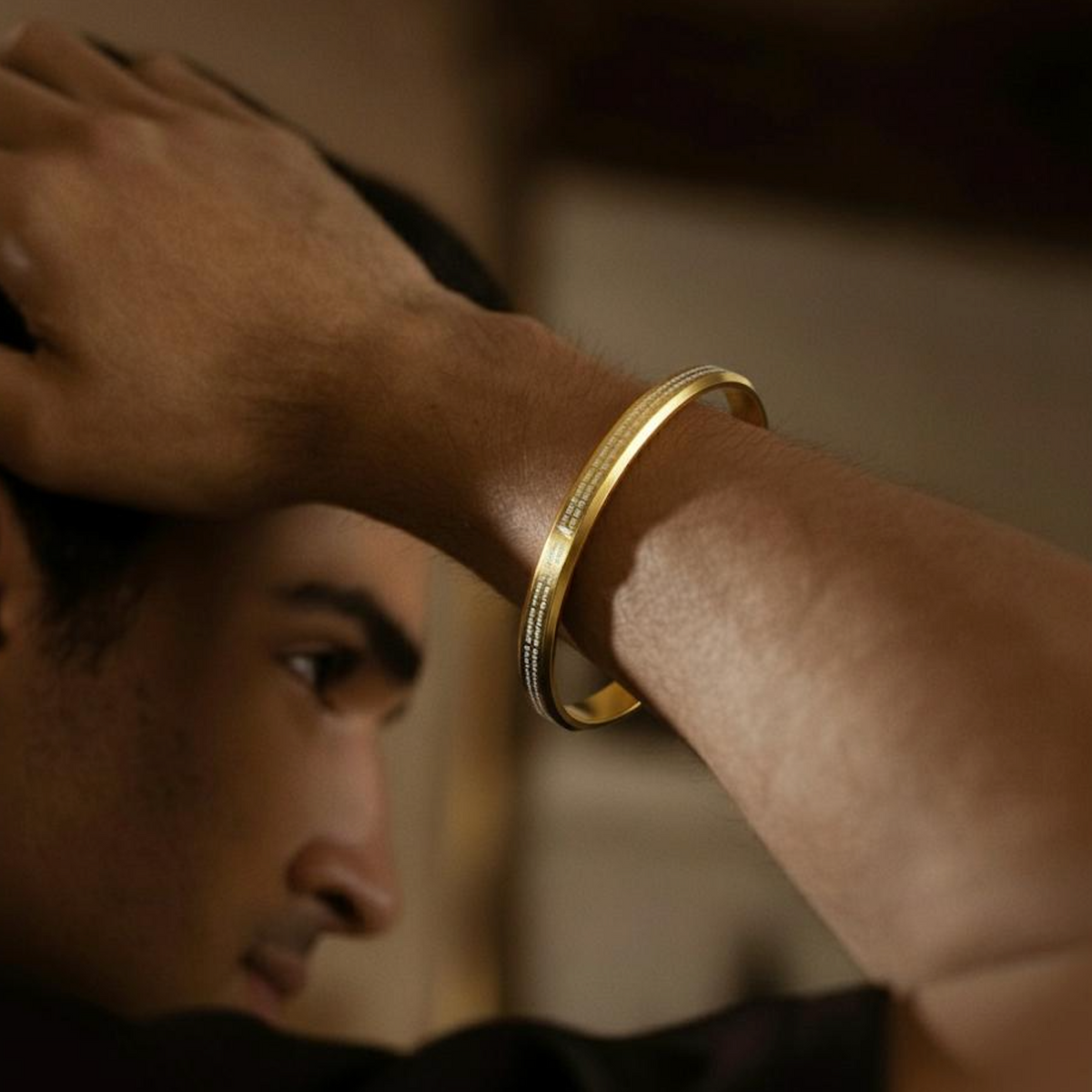 Hanuman Chalisa Gold Kada