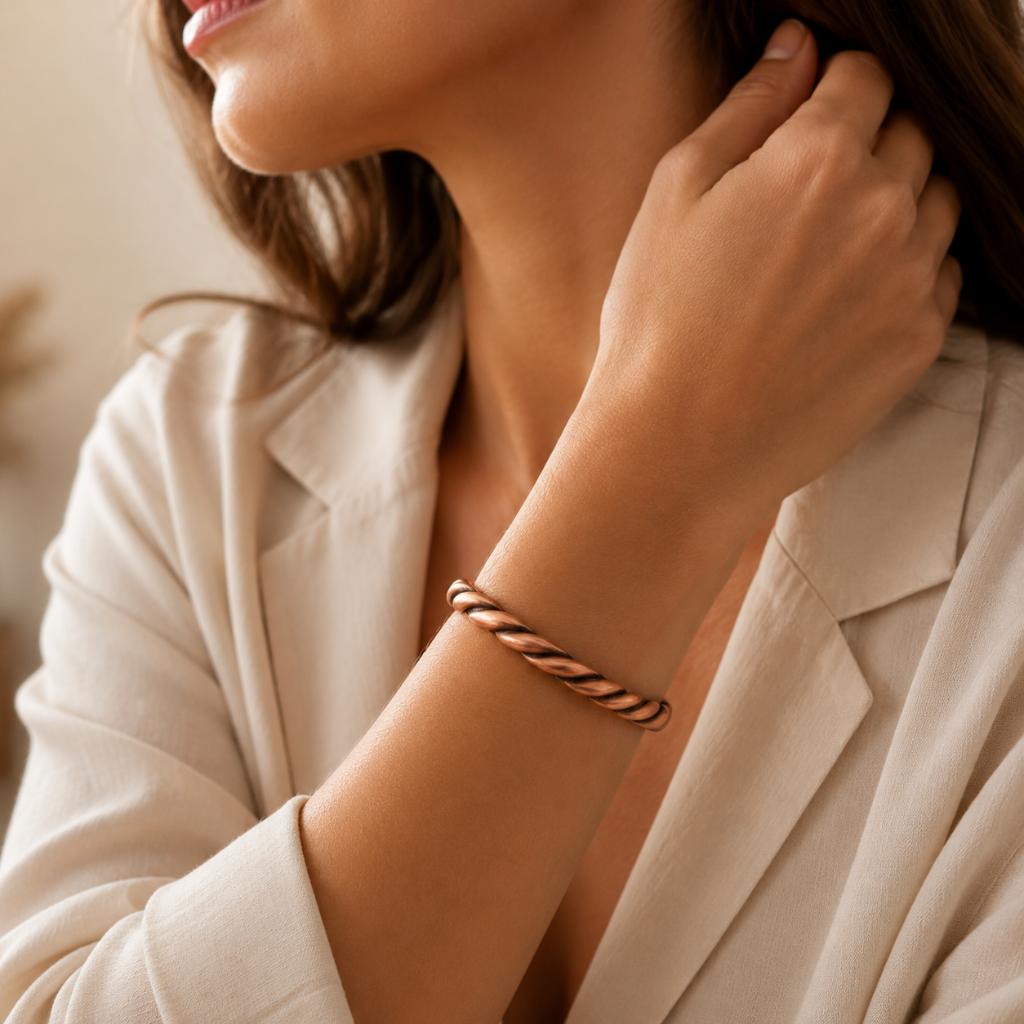 Handcrafted Copper Flow Bracelet for men and women Buy 1 Get 1 Free