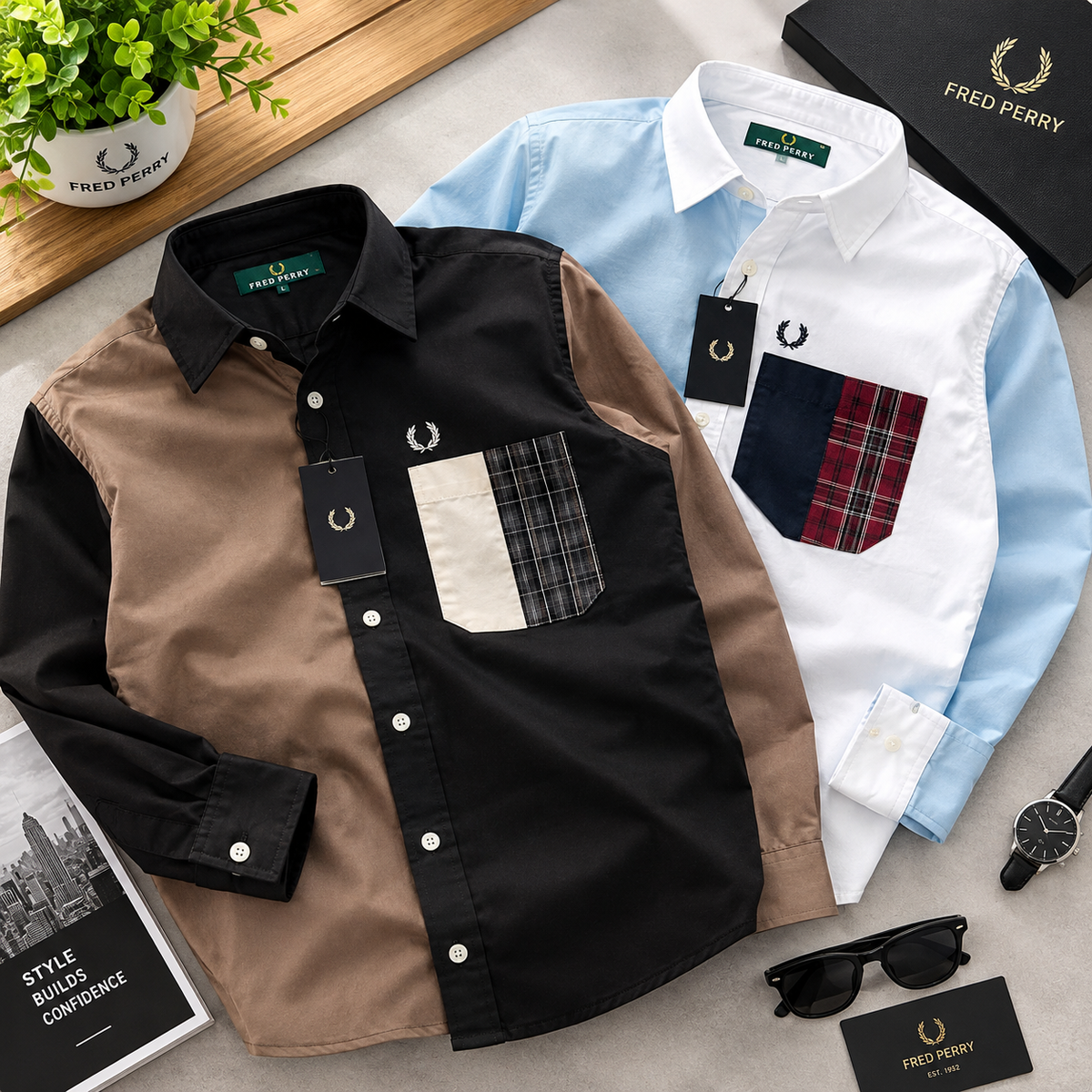 Men’s Premium Designer Shirt – Pack of 2