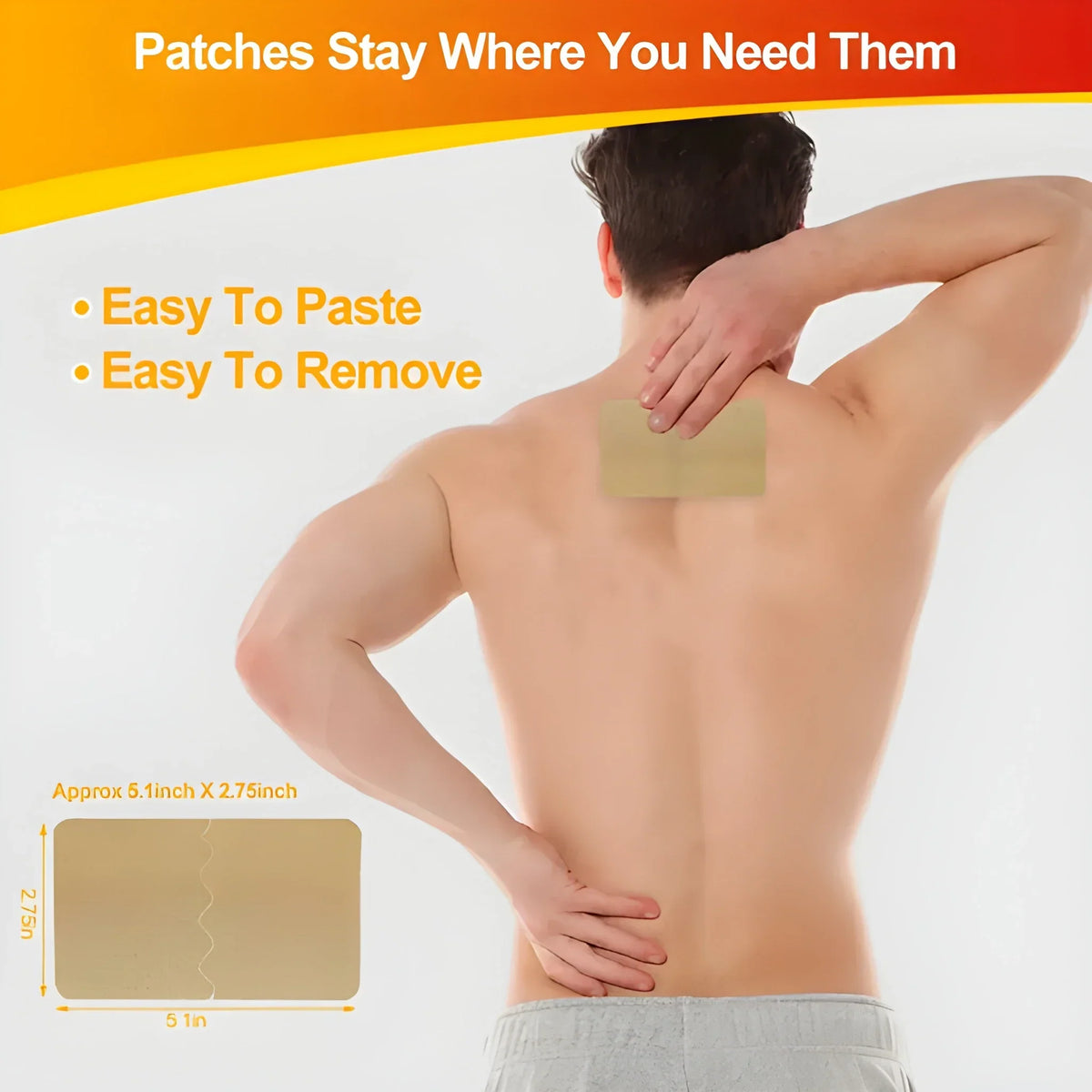 HerbPatch™ Cooling & Warming Patches (Pack of 50) – For Back, Shoulder & Joint Areas
