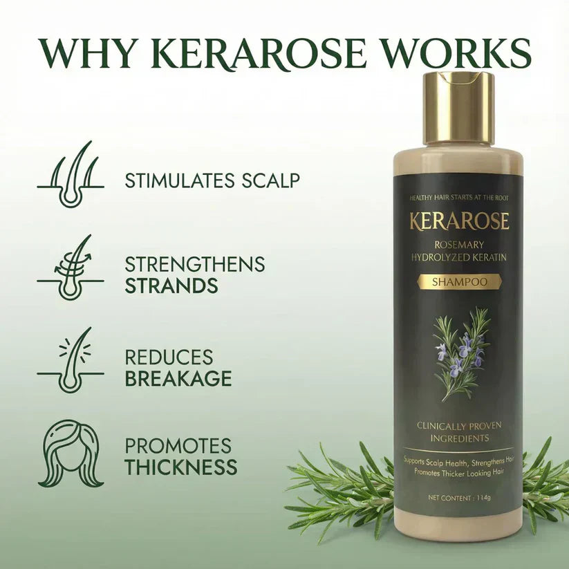 Kerarose Rosemary Shampoo For Hair Growth (Buy 1 Get 1 Free 🔥🔥)
