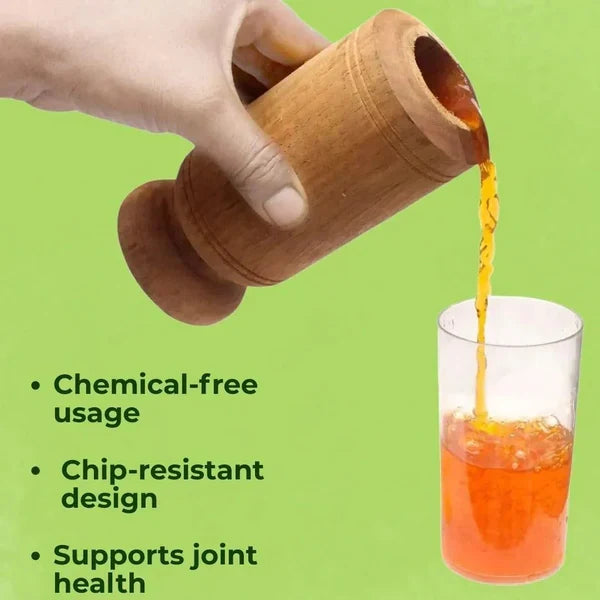 Ayurvedic Sugar Control Wood Glass  – 100% Natural Sugar Balance Tumbler 🩺Buy 1 Get 1 Free