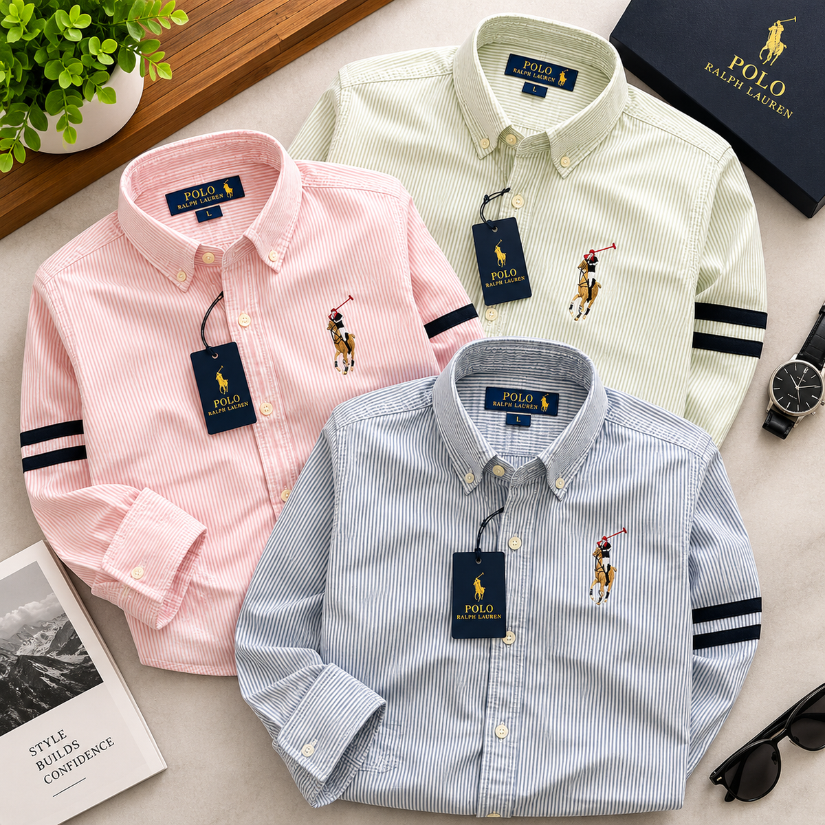 Essential Cotton Casual Shirt for Men (Pack of 3)