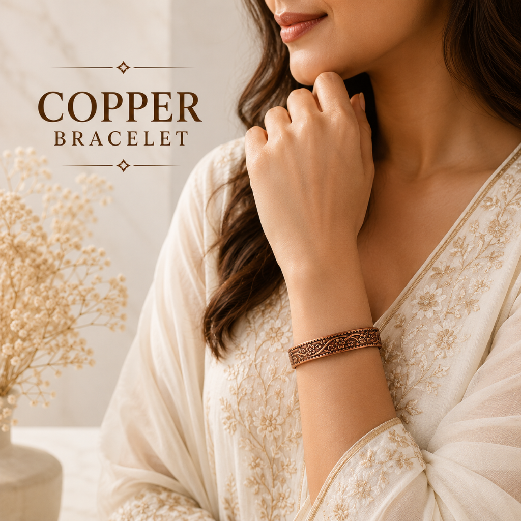 Handcrafted Copper Blossom Bracelet for men and women Buy 1 Get 1 Free
