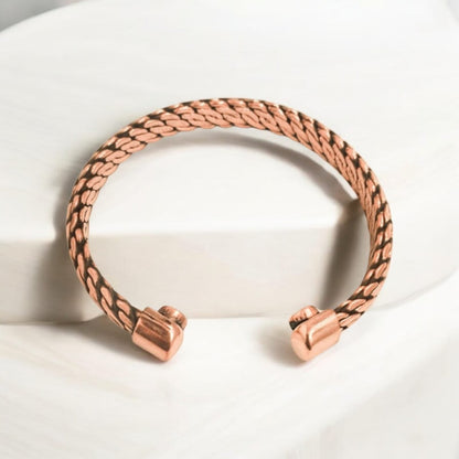 Bamboology Trends Pure Copper Magnetic Therapy Band - kada for Arthritis Relief – Adjustable, Stylish Design with 6 Powerful Magnets