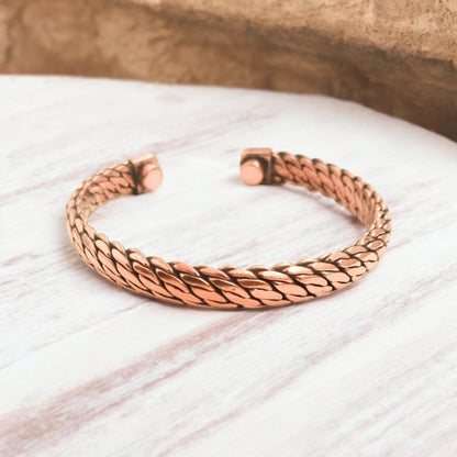 Bamboology Trends Pure Copper Magnetic Therapy Band - kada for Arthritis Relief – Adjustable, Stylish Design with 6 Powerful Magnets