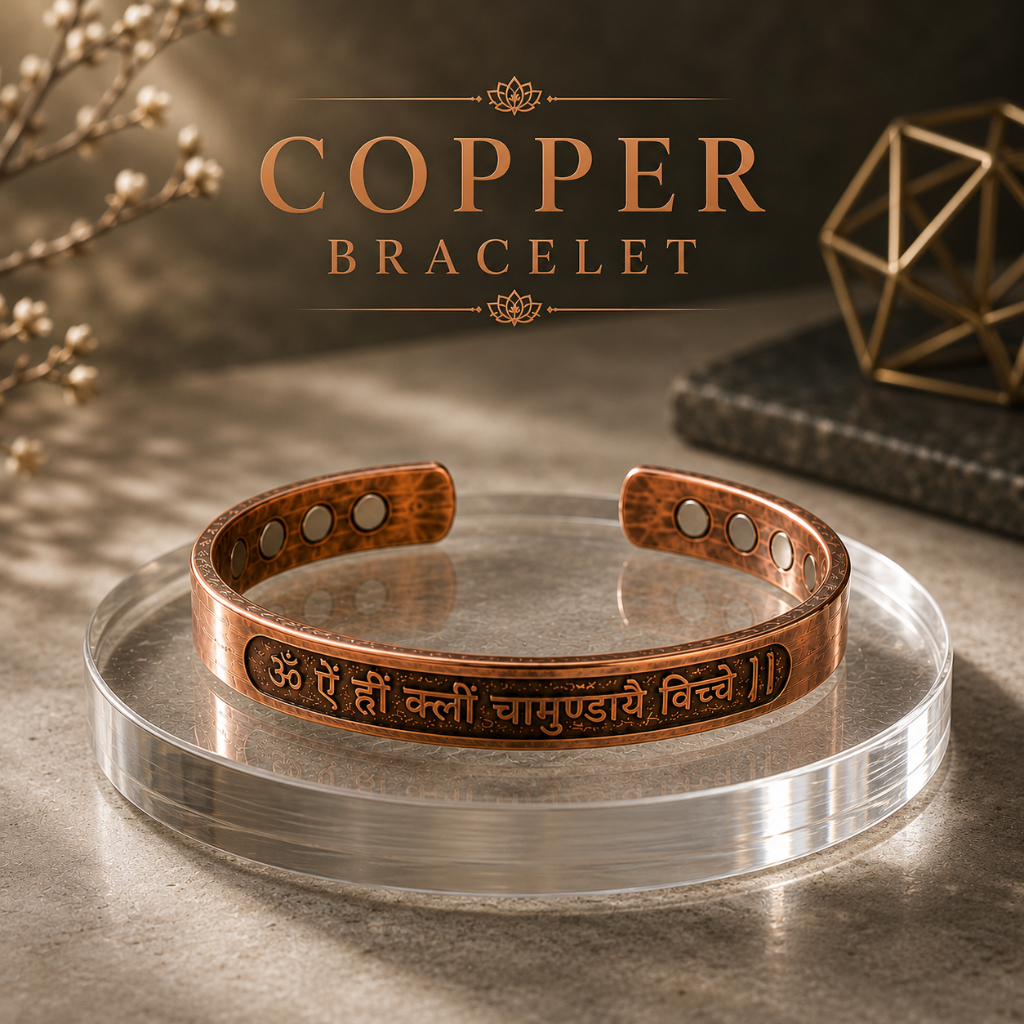 Chamunda Kavach Pure Copper Bracelet Buy 1 Get 1 Free